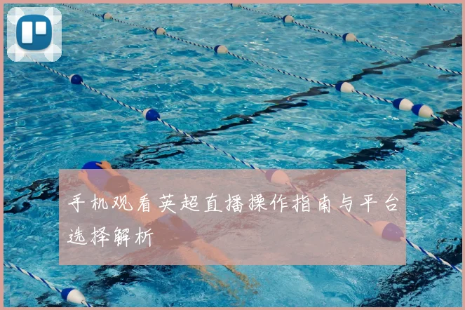手机观看英超直播操作指南与平台选择解析